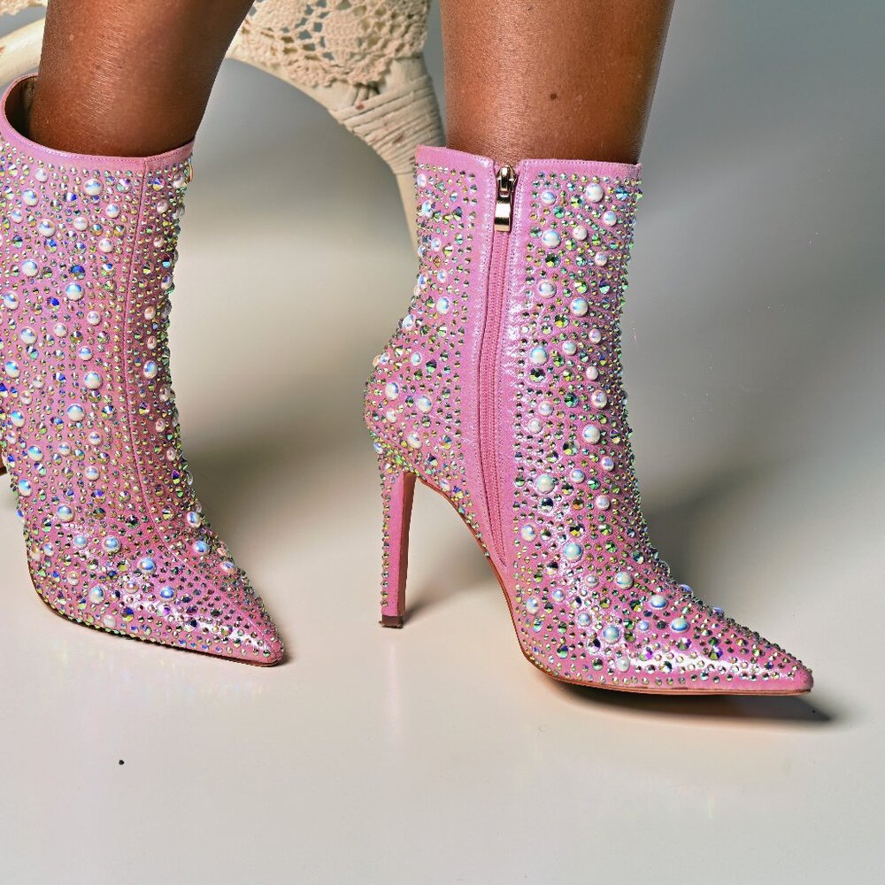 Jamila Jay High Fashion Footwear - Plus / Pink Pearly - Picture 3 of 4